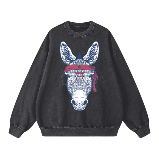 Acid Wash Donkey Sweatshirt